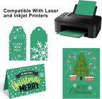 OcePor 100 Sheets Christmas Green Cardstock Paper, Colored Printer Paper 8.5 x - Image 5