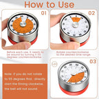 6 Pcs 60 Minute Visual Kitchen Timer Small Classroom Timers - Image 4