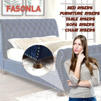 FASONLA Bed Risers, Furniture Risers Can be Adjusted to 2'' 3''or 4'', Lifts - Image 6