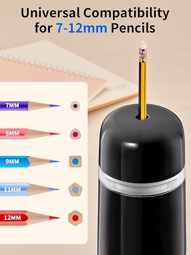 JARLINK Automatic Electric Pencil Sharpener - Image 3