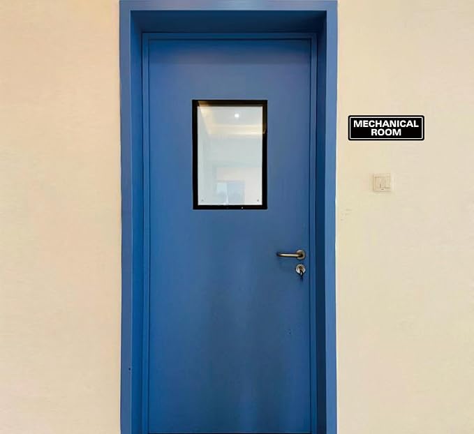 Mechanical Room Sign – Equipment Room Sign, Premium Durable Acrylic Material - Image 4