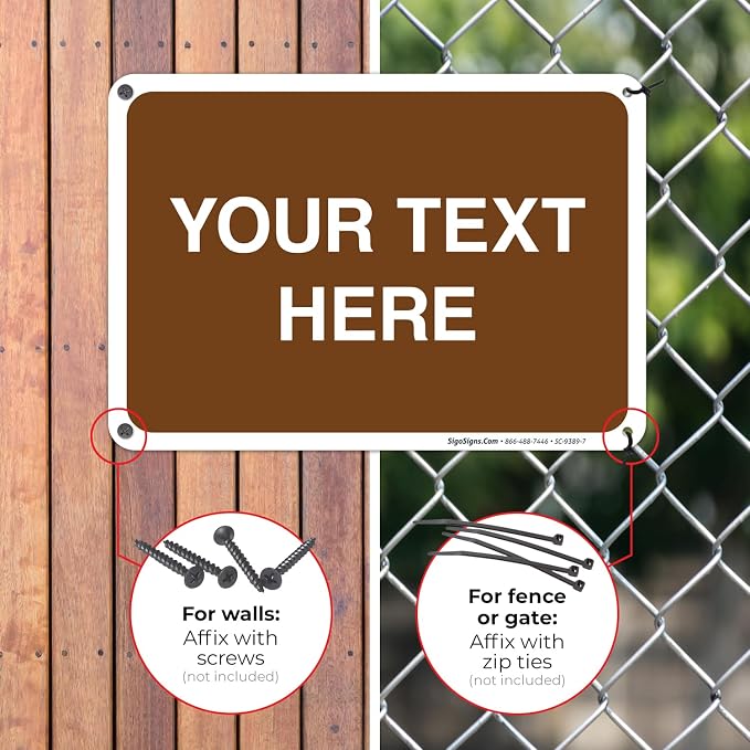 Custom Sign, Personalized Metal Signs, Customize - Image 4