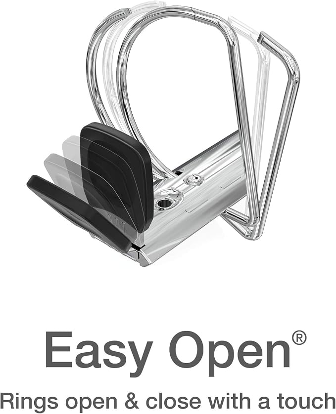 Oxford 3 Ring Binders, Binders for School and Office, 3 Inch ONE-Touch Easy - Image 2