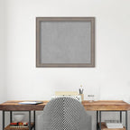 Amanti Art Grey Framed Magnetic Board 23x27 Medium Vision Board - Image 4