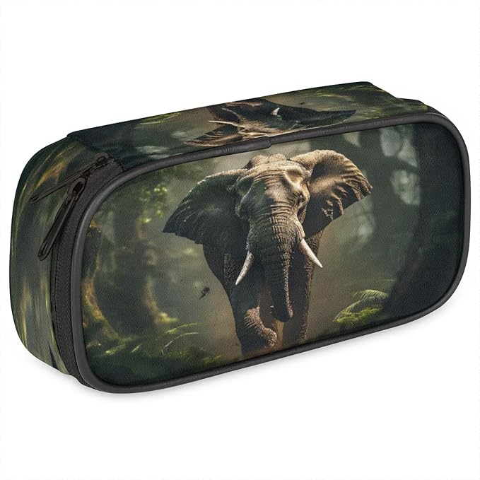 Pardick 3D Elephant Pencil Case，Big Capacity Pencil Pouch Coin Pouch Stationery by Pardick