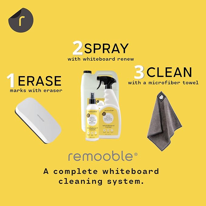 Remooble Dry Erase Whiteboard Cleaner Spray - Image 8