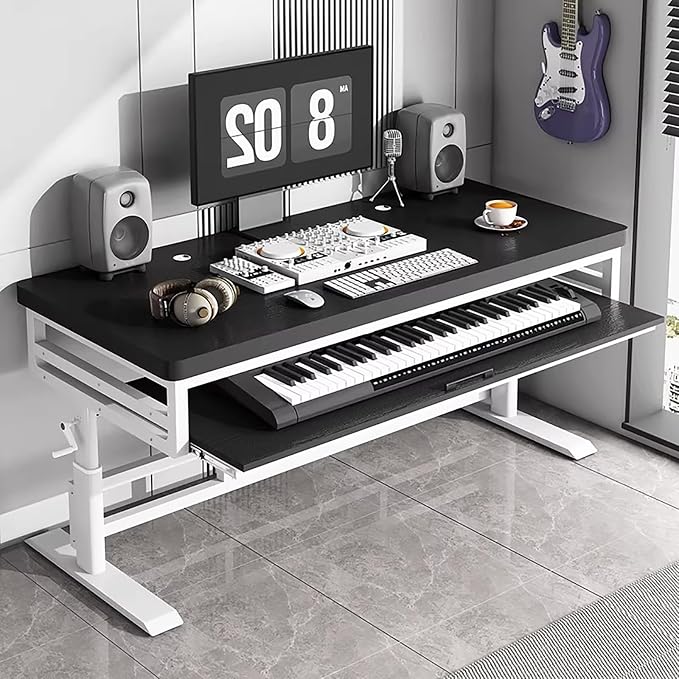 GRIPITHPY Modern Music Studio Desk Workstation by Unknown
