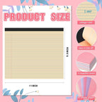 Lincia 6 Pcs 11" x 9.5" Legal Pads College Ruled Notepad Landscape Notebook - Image 2