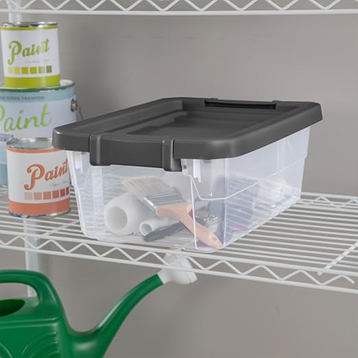 Sterilite Box Stacker Modular Clear 16QT 14723V06 - Image 5