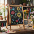 Henoyso 2 Pcs 16" x 10" Small Chalkboard Easel Tabletop Chalkboard Signs Menu - Image 5