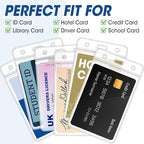100 Pcs Vertical Badge Holders, Waterproof ID Badge Holder, Credit Cards - Image 3