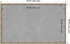Amanti Art Silver Framed Magnetic Board 26x42 Large Vision Board - Image 2