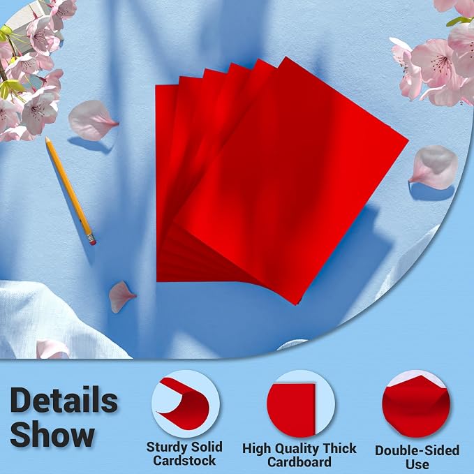 Cardstock Paper, 80 Sheets Christmas Card Stock, 200GSM Thick Printer Paper - Image 3