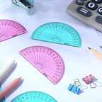 EBOOT 50 Pcs Math Protractors Plastic Protractor 180 Degrees, 4 Inches - Image 5