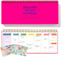 MOSA BEAR Undated Weekly Planner, 60-Week Horizontal Layout Desk Planner Daily by Unknown