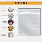 1000 Pack 7"x10" Shipping Label Sleeves – Clear Self-Adhesive Packing Slip - Image 5