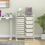 GLACER 15 Drawers Rolling Cart, Storage Cart - Image 2