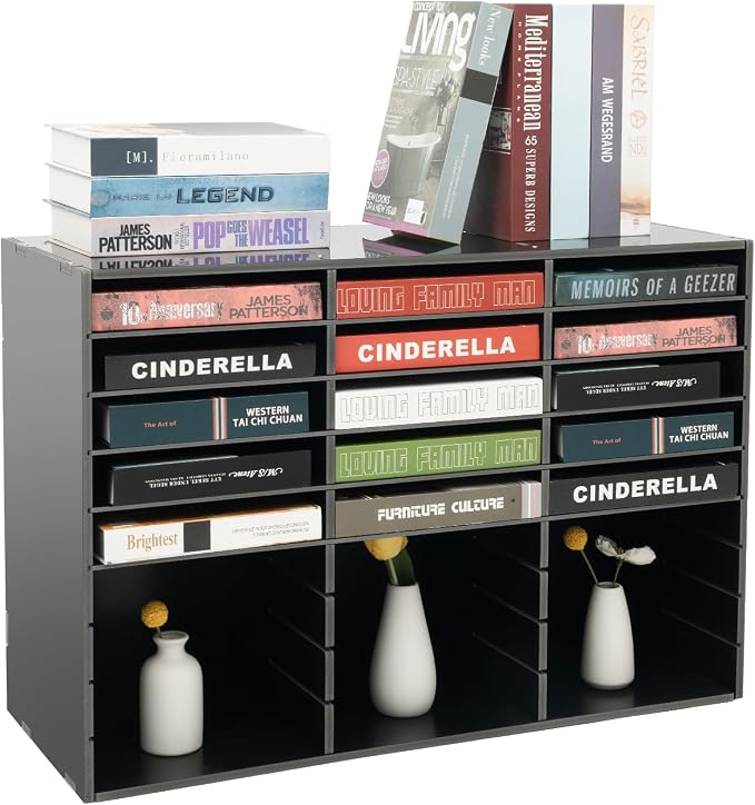 27 Slots Mail Sorters for Office, PVC Literature Organizer by Unknown