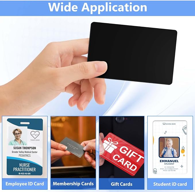 100 Pack - Premium Blank PVC Cards - Image 8