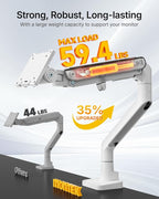 monTEK Heavy-Duty Monitor Arm for 17-57" Ultrawide Curved Screen, Supports up - Image 6