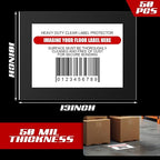 Janlaugh 50 Pcs Industrial Clear Label Protectors 10 x 13 Inch Waterproof Clear - Image 2