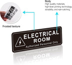 Electrical Room Door Sign for Business，Self-Adhesive Durable Modern Electrical - Image 3
