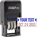 ZIGEL D50 Date Stamp with Your Custom Text by ZIGEL