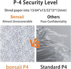 Bonsaii C266-B Micro Cut Shredder, Easy-Carry Handle, P-4 Security, 60 Min - Image 6