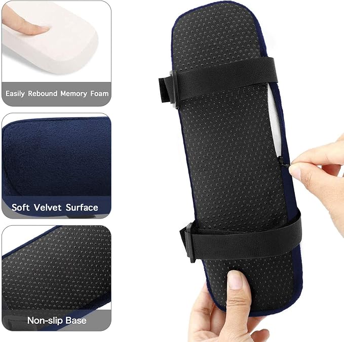MOSISO Chair Armrest Pads, Memory Foam Home/Office Chair Arm Rest Covers Comfy - Image 2