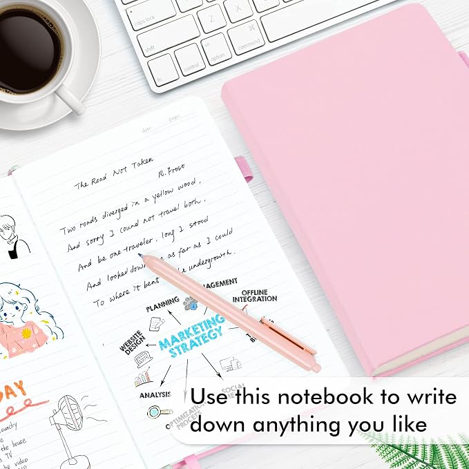 feela 12 Pack Notebooks Journals Bulk, Hardcover Notebook Classic Ruled Lined - Image 4