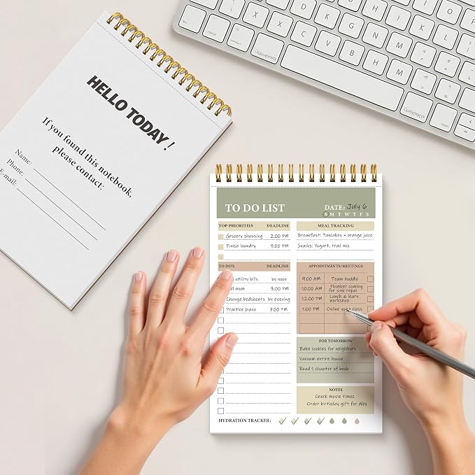 HAUTOCO 2 Packs to Do List Notepad, A5 to Do List Notebook - Image 7