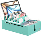 Pezin & Hulin Bamboo Charging Station, Electronic Devices Organizer by PezinHulin
