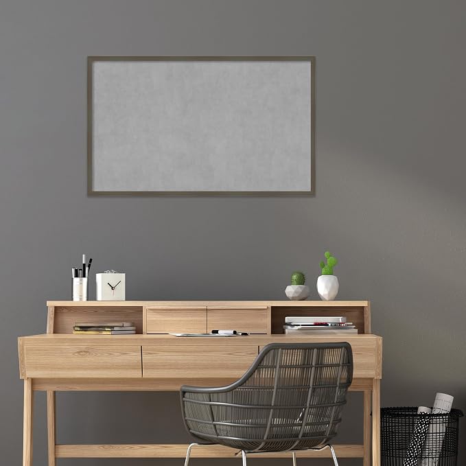 Amanti Art Grey Framed Magnetic Board 25x41 Large Vision Board - Image 5