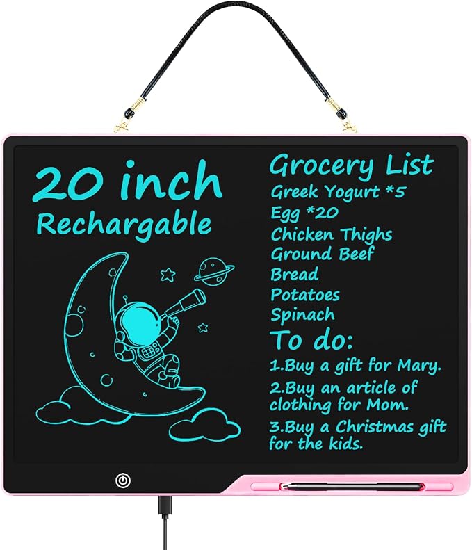 20 Inch LCD Writing Tablet for Kids, Extra-Large Drawing Tablet for Adults by QIAOBUQI