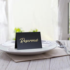 10 Pack Black Reserved Table Signs - Image 3