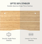 FLEXISPOT EN2 Whole-Piece Bamboo Standing Desk - Image 5