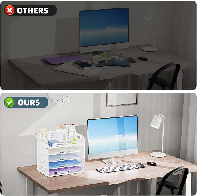 Marbrasse 5 Tier Paper Organizer - Image 6