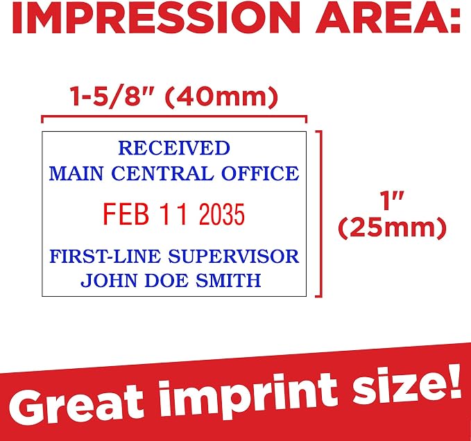 Mark 2000 5430 Professional Self Inking Date Stamp - Image 5