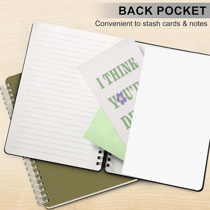 ABERLLS Black Lined Spiral Journal Notebook - Image 5