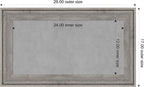 Amanti Art Grey Framed Magnetic Board 17x29 Small Vision Board - Image 4