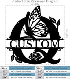 Personalized Custom Letter Name metal Signs, Custom Black Letter Monogram Wall - Image 5