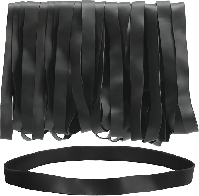 LotFancy Large Rubber Bands, Heavy Duty Black Long Rubber Bands by LotFancy