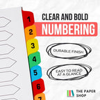 Binder Dividers with Tabs 1-20 Numbered – A4 | Dividers - Image 4