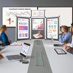 Nisorpa 3+1 Panel Trade Show Presentation Board 70.8 x 35.4 in Desktop Tri Fold - Image 8