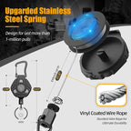 4 Pack Retractable Keychain Heavy Duty, Badge Reels Retractable, Tactical ID - Image 2