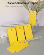 Uniclife 100 Pcs Yellow Blank Shipping Tags - Image 3