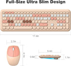 MOFII Wireless Keyboard Mouse Combo, Colorful Compact Full Size Wireless - Image 7