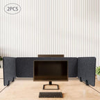 ReFocus Raw Clamp-On Acoustic Desk Divider Mounted Privacy Panel Set – Reduce - Image 3
