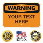 Custom Warning Sign, OSHA Sign, 12x18 Inches, Rust Free .063 Aluminum, Fade - Image 8