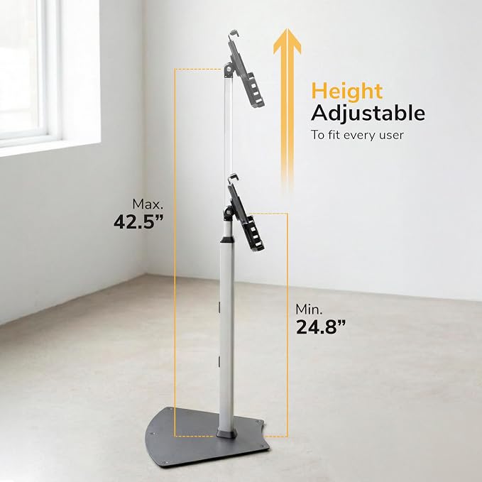 Mount-It! iPad Kiosk Stand, Anti-Theft Floor Stand - Image 5